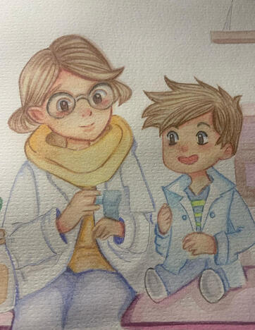 Watercolor And Color Pencil